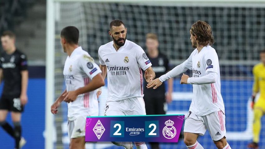 أهداف مباراة بوروسيا مونشنغلادباخ 2-2 ريال مدريد