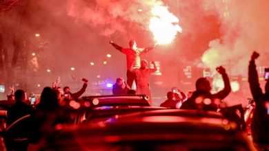 منتخب مقدونيا الشمالية يحظى باستقبال الأبطال