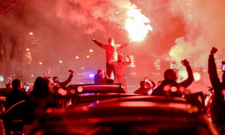 منتخب مقدونيا الشمالية يحظى باستقبال الأبطال