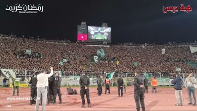 جماهير الرجاء تلهب المدرجات أمام وفاق سطيف