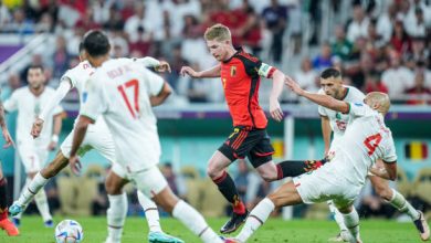 شجار وخلافات حادة بين لاعبي بلجيكا بعد الخسارة أمام المنتخب المغربي في كأس العالم