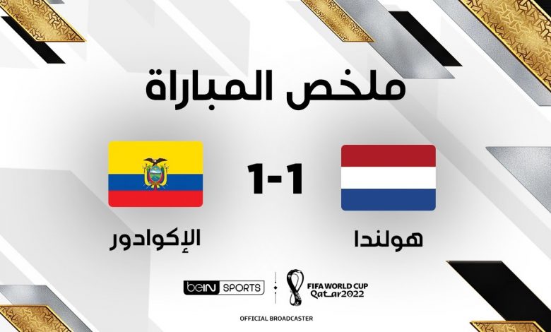 أهداف مباراة هولندا 1-1 إكوادور (كأس العالم)