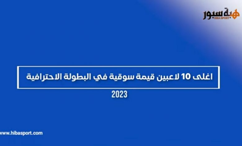 بالفيديو : "اغلى 10 لاعبين قيمة سوقية في البطولة الاحترافية"