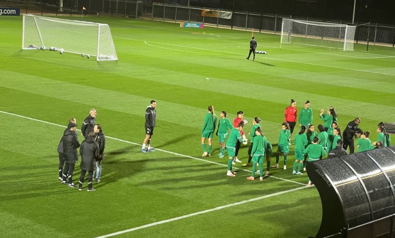 بالفيديو: تداريب المنتخب النسوي استعدادا لمواجهة كولومبيا