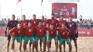 منتخب الكرة الشاطئية يفوز على نظيره الفرنسي ويتوج بكأس الدار البيضاء