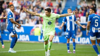 الدوري الإسباني.. ليفاندوفسكي يقود برشلونة للفوز أمام ديبورتيفو ألافيس