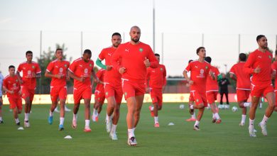 المنتخب المغربي يخوض حصته التدريبية الثانية استعدادا لمواجهة أفريقيا الوسطى