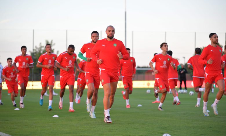 المنتخب المغربي يخوض حصته التدريبية الثانية استعدادا لمواجهة أفريقيا الوسطى