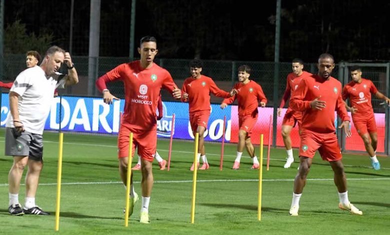 تداريب المنتخب المغربي