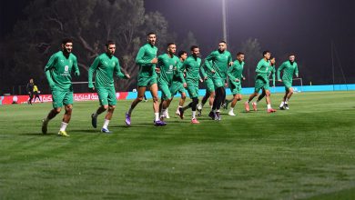 تدريبات المنتخب المغربي